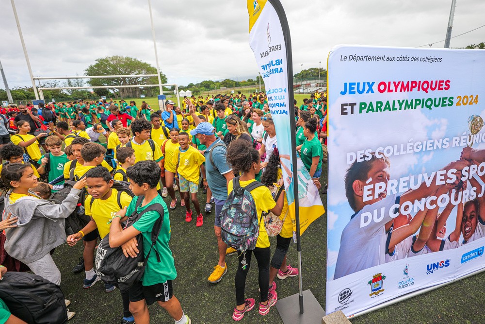 Des collégiens réunionnais aux JO de Paris 2024 début des épreuves